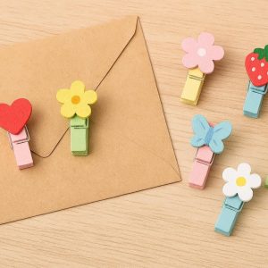 22 Mini Decorative Sealing Clips Craft Use